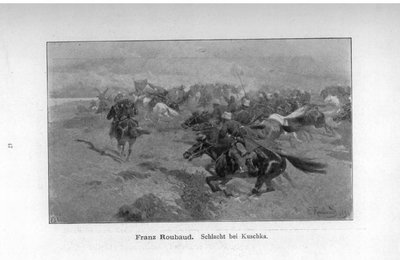 Batalla de Kuschka de Franz Roubaud